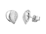 Paar Ohrstecker Firetti "Schmuck Geschenk Silber 925 Ohrschmuck Ohrringe", Silberfarben, Kristallweiß, Kristallweiß, Ohrringe, Damen, Silber 925 (Sterlingsilber), Mit Zirkonia (Synth.)