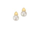 Paar Ohrstecker Firetti "Schmuck Geschenk Gold 333 Ohrschmuck Ohrringe Perlen", Gold (Gelbgoldfarben, Weiß), Ohrringe, Damen, 7Mm, Gelbgold 333 Perlen, Gelbgold 333, Perlen, Mit SüßWasserzuchtperle