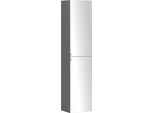 Spiegelschrank Welltime "Trient, Seiten-Spiegelschrank 40 Cm, GedäMpfte Scharniere", Weiß (Onyx, Grau, Wildeiche), B:40Cm H:180Cm T:35Cm, Mdf, SchräNke, Spiegelschrank, Onyx-Grey/Wildeiche, GedäMpfte Scharniere