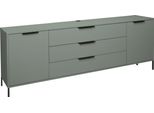 Sideboard MÄUsbacher "Bonnie", GrüN (Pine GrüN Matt Lack), B:216Cm H:70Cm T:45Cm, Sideboards, Sideboard, Sideboard Mit Quadratgestell