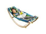 SoBuy Kinderhängematte, Mehrfarbig, Holzwerkstoff, 124x45x36 cm, Babymöbel, Babybetten, Stubenwagen & Babywiegen