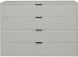 Kommode MÄUsbacher "Bonnie", Grau (Kreidegrau Matt), B:119Cm H:87Cm T:45Cm, Holzwerkstoff, Sideboards, Kommode, HöHenverstellbare Kommode
