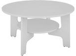 Couchtisch ByLiving "Jonny", Weiß, Weiß, B:80Cm H:43Cm T:80Cm, Tische, Couchtisch, Artisan Eiche, Old Wood Oder Weiß, Ablageboden