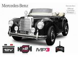 Mercedes Benz Oldtimer 300s Kinderfahrzeug Elektrofahrzeug 12V MP3 Schwarz