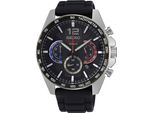 Chronograph Seiko, Schwarz (Schwarz, Schwarz), Armbanduhren, Herren, Chronograph, Armbanduhr, Quarzuhr, Herrenuhr, Stoppfunktion, Datum