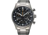 Chronograph Seiko, Silber (Silberfarben), Armbanduhren, Herren, Chronograph, Quarzuhr, Armbanduhr, Herrenuhr, Edelstahlarmband, Datum,Stoppfunktion