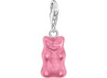 Charm-EinhäNger Thomas Sabo "Thomas Sabo X Haribo Schmuck: Charm", Bunt (Silberfarben, Pink, Pink), Charms, Damen, Silber 925 (Recycelt), Mit Kristallglas
