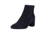 Stiefelette Högl "HöGl Stiefelette Veloursleder", Damen, Gr. 40, Blau (Dunkelblau), Veloursleder, Schuhe Stiefelette
