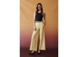 Damen Weitbeinige Crepe-Hose Mit GüRtel
