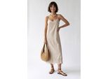 Besticktes A-Linien Midi Slipkleid