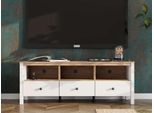 Lowboard Home Affaire "Bedford, Tv-Board, Tv-Kommode, Tv-Schrank, Tv-Unterschrank, Tv-MöBel", Weiß (Opaque Weiß), B:143Cm H:53,5Cm T:40Cm, Mdf, Metall, Spanplatte, Sideboards, Lowboard, Mdf-Profil 2D Ummantelt, Hotstamping