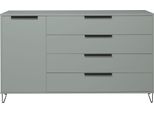 Highboard MÄUsbacher "Bonnie", GrüN (Pine GrüN Matt Lack), B:168Cm H:100Cm T:45Cm, Sideboards, Highboard, Highboard Mit Drahtgestell