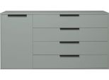 Highboard MÄUsbacher "Bonnie", GrüN (Pine GrüN Matt Lack), B:168Cm H:87Cm T:45Cm, Sideboards, Highboard