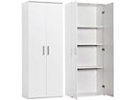 Mehrzweckschrank Procontour "Schrank Clara", Weiß, B:64Cm H:167Cm T:34Cm, SchräNke, Mehrzweckschrank, HöHe 167Cm Mit Variabel Verstellbaren EinlegeböDen