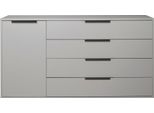 Highboard MÄUsbacher "Bonnie", Grau (Kreidegrau Matt Lack), B:168Cm H:87Cm T:45Cm, Sideboards, Highboard
