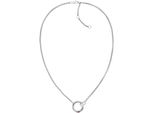 Kette Mit AnhäNger Tommy Hilfiger "Circles", Bunt (Edelstahlfarben, Blau, Weiß, Rot), Halsketten, Damen, Edelstahl, L: 45,5 B: 2Mm, Mit Emaille, B:2Mm
