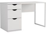 Schreibtisch Otto Home, Weiß (Weiß, Weiß, Weiß), B:120Cm H:73Cm T:55Cm, Tische, Schreibtisch