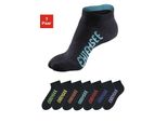 Sneakersocken Chiemsee, Damen, Gr. 39-42, Schwarz, Baumwolle, Elasthan, Polyamid, Unifarben, Elastisch, Socken Sneakersocken, Mit Farbigen Logos