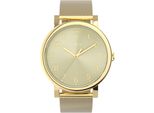 Quarzuhr Timex "Timex Originals", Goldfarben, Champagnerfarben, Armbanduhren, Damen, Quarzuhr, Armbanduhr, Damenuhr, Edelstahlarmband, Analog