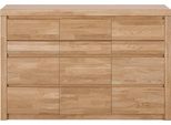 Kommode Otto Home "Silkeborg", Braun (Eiche Teilmassiv), B:130Cm H:85Cm T:35Cm, Holz Teilmassiv, Sideboards, Kommode, Breite 130 Cm