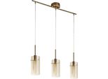 Searchlight Pendelleuchte "Duo III 3Lt Strahler - Bronze Und Champagnerglas", Gold (Messingfarben), H: 26Cm, 1 Stk., Leuchten, Pendelleuchte