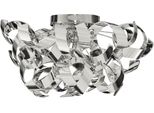 Searchlight Deckenleuchte "Curls 3Lt Deckenleuchte - Chrommetall", Chromfarben, H: 27Cm, 1 Stk., Leuchten, Deckenleuchte