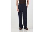Herren Strickhose Mit Mittlerem Bund Und Geradem Bein