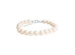 Armband Vivance "925/- Sterling Silber Rhodiniert SüßWasserzuchtperle 8Mm", Weiß, ArmbäNder, Damen, 19+3Cm, Silber 925 (Sterlingsilber), GläNzend, Armband