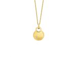 Kette Mit AnhäNger Orolino "Gold 585 Mit NatüRlichem Brillant 0,02Ct.", Gelb, Halsketten, Damen, 45Cm, 0,02, Gold, L: 45 B: 11,5Mm, GläNzend, B:11,5Mm