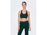 Sport-Bh Only Play "Onpdaisy Seam Sports Bra - Noos", Damen, Gr. S (36), N-Gr, GrüN (Scarab), Jersey, Obermaterial: 92% Polyamid, 8% Elasthan, Unifarben, Slim Fit, Bhs Sport-Bh, Nahtlose Verarbeitung