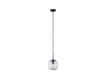 Paulmann Pendelleuchte "Ruya E14 Max. 20W Glas", Schwarz (Transparent, Schwarz), 1, Ø 15Cm H: 150Cm, 1 Stk., Leuchten, Pendelleuchte