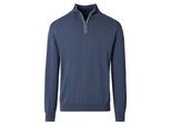 Troyer Casamoda "Casamoda Stricktroyer Uni", Herren, Gr. L, Blau (132 Blau), 100% Baumwolle, Pullover Troyer