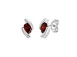 Paar Ohrstecker Vivance "925-Sterling Silber Rhodiniert", Weiß (Weiß, Rot), Ohrringe, Damen, One-Size, Silber 925 (Sterlingsilber)