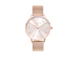 Quarzuhr Tamaris, Rosa (RoséGoldfarben), Armbanduhren, Damen, Quarzuhr, Armbanduhr, Damenuhr, Edelstahlarmband, Analog, Zirkonia (Synth.)