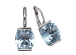 Paar OhrhäNger ZEEme "925 Silber Mit Blautopas (Beh.)", Weiß (Weiß, Blau), Ohrringe, Damen, One-Size, Silber 925 (Sterlingsilber)