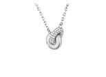 Kette Mit AnhäNger Boss "Live Precious", Edelstahlfarben, Kristallweiß, Halsketten, Damen, Edelstahl, L: 50,5 B: 1Mm, Mit Preciosa Crystal, B:1Mm