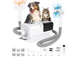 Tierhaar Staubsauger Hunde 5 in 1 Grooming Set, 12000Pa Fellpflege & Pflegegerät mit 7 Stufen, 3.5L Behälter, leise Hundebürste & Schermaschine