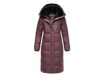 Marikoo Damen Winterjacke – Lange Steppjacke Mit Abnehmbarer Kapuze