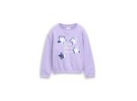 Tom Tailor MäDchen Cropped Sweatshirt Mit Wendepailletten, Lila, Uni, Gr. 104/110