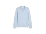 Tom Tailor Herren Strickpullover Mit Polokragen, Blau, Meliert, Gr. L