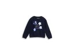 Tom Tailor MäDchen Cropped Sweatshirt Mit Wendepailletten, Blau, Uni, Gr. 128/134