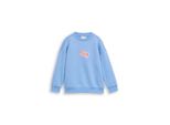 Tom Tailor Jungen Oversize Sweatshirt Mit RüCkenprint, Blau, Uni, Gr. 128/134