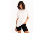 Justever Damen-T-Shirt Aus 100 % Baumwolle, Oversize-Passform, Rundhalsausschnitt, Ecru - Halo
