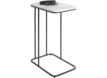 Beistelltisch Haku "Sofatisch, Wohnzimmertisch", Weiß (Anthrazit, Anthrazit, Anthrazit), B:45Cm H:67Cm T:30Cm, Tische, Beistelltisch, Rechteckig - Aus Metall Anthrazit B/T/H 45/30/67 Cm