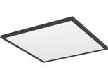 Eglo Deckenleuchte "Rovito-R Deckenlampe, Deckenbeleuchtung, Badlampe, Kunststoff, IP44", Schwarz, 1, H: 3,2Cm, 1 Stk., Leuchten, Wand-/Deckenleuchte - L50 X B50 X H3,2 Cm - Schwarz - 17W Inkl., Deckenleuchte