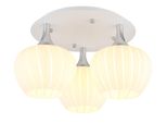 Globo Lighting Deckenleuchte "Maxy", Weiß, 1 Stk., Leuchten, Deckenlampe/Glas Klar/Acrylkristalle/Wohnzimmer/Esszimmer/Elegant, Deckenleuchte