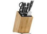 Messerblock WMF "Grand Class", Braun (Edelstahl, Braun), B:21Cm H:35,5Cm L:25,5Cm, MesserblöCke, Messerblock, Flextec Messerblock, Handgeschmiedeter Spezialklingenstahl