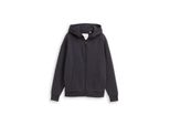 Tom Tailor Jungen Oversize Hoodie Sweatjacke, Grau, Uni, Gr. 176