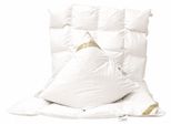 Betten Hofmann Set Daunenbett Daunendecke 4x6 135x200 cm 100% neue Daunen + Kissen 80x80 cm