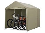 Fahrradzelt Geräteschuppen - Outdoor Fahrradgarage - Für 3–4 Fahrräder - Wasserdicht UV-beständig 420D - Für Fahrräder Motorräder Werkzeuge - Grün